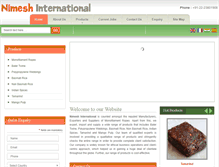 Tablet Screenshot of nimeshinternational.net